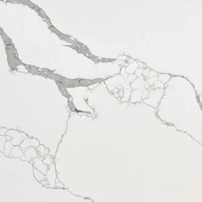 Calacatta Columbus quartz countertop - Home Design Cabinetry, Lawrenceville GA