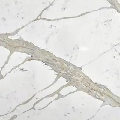 Calacatta Savannah quartz countertop - Home Design Cabinetry, Lawrenceville GA